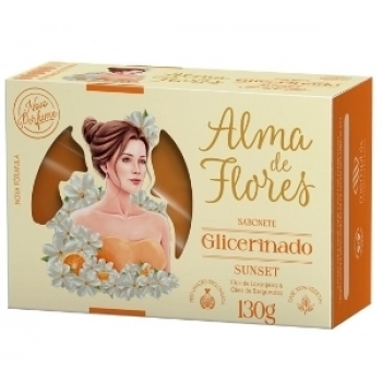 SAB ALMA DE FLORES 130G GLICERINADO SUNSET
