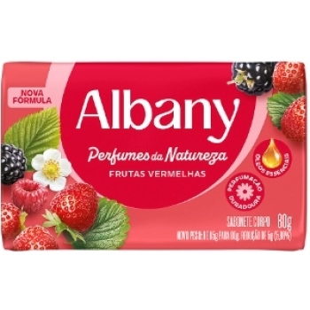 SAB ALBANY 80G PERFUMES DA NATUREZA FRUTAS VERMELHAS