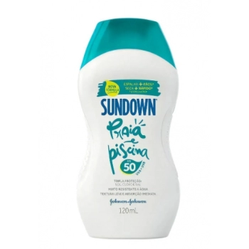 PROT SOLAR SUNDOWN CORPO E ROSTO J&J 120ML PRAIA E PISCINA FPS 50