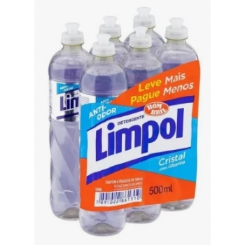 DETERGENTE LIMPOL BOMBRIL 500ML C/6 LV MAIS PG MENOS CRISTAL