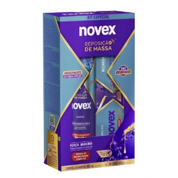 KIT NOVEX SH 300ML + RECARGA 80G REPOSICAO DE MASSA