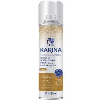 SPRAY CAP RETOQUE FIOS BRANCOS KARINA 75ML LOIRO