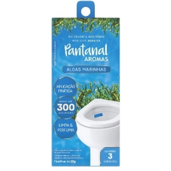 PAST SANITARIA ADESIVA PANTANAL AROMAS C/03UN 10G ALGAS MARINHAS