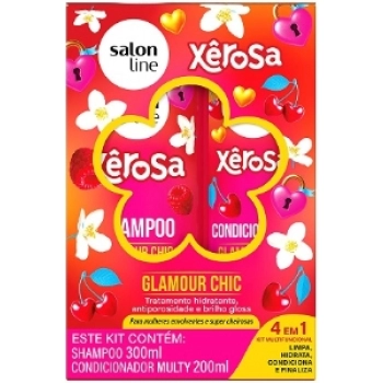 KIT S LINE XEROSA SH 300ML+COND 200ML GLAMOUR CHIC