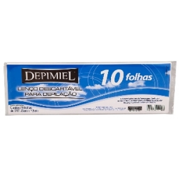 LENCO DESC P/DEPILACAO DEPIMIEL TNT C/ 10FL 23CM X 7,5CM