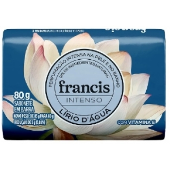 SAB FRANCIS INTENSO 80G LIRIO DÁGUA COM VIT E