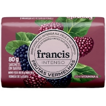 SAB FRANCIS INTENSO 80G FRUTAS VERMELHAS COM VIT E