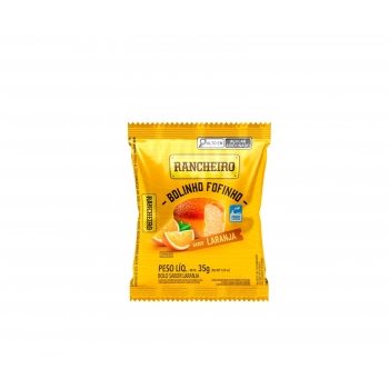 BOLINHO FOFINHO RANCHEIRO 35G C/16 LARANJA SEM RECHEIO