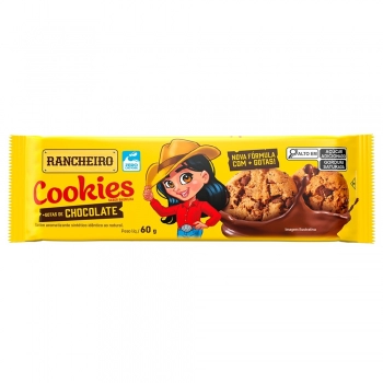 COOKIES RANCHEIRO 60G BAUNILHA