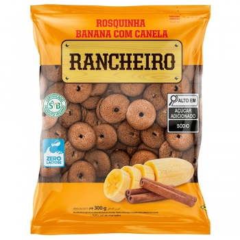 ROSQUINHA DE BANANA+CANELA RANCHEIRO 300G