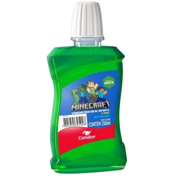 ENXAGUATORIO BUCAL INFANTIL 250ML MINECRAFT MENTA
