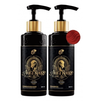 KIT SH+COND 300ML KAMALEAO AURA ROUGE FLAME
