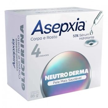 KIT SAB ASEPXIA C/4 85G NEUTRO DERMA