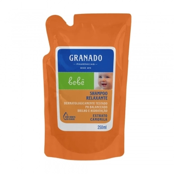 SH REFIL GRANADO BEBE 250ML RELAXANTE EXTRATO CAMOMILA