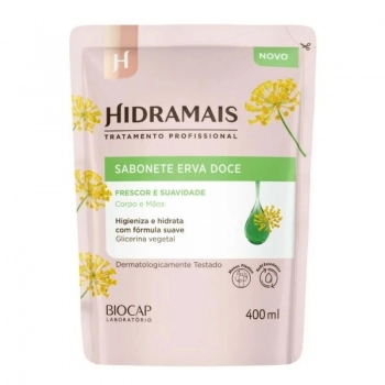 SAB LIQ REFIL HIDRAMAIS 400ML ERVA DOCE