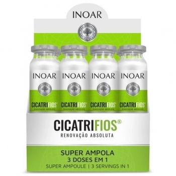 AMPOLA CAP INOAR 45ML CICATRIFIOS PLASTICA CAPILAR