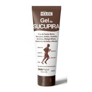 GEL P/ MASSAGEM DE SUCUPIRA DOUTOR HOUSE BELLAPHYTUS 120ML
