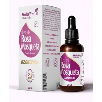OLEO FACIAL E CORPORAL BELLAPHYTUS 20ML ROSA MOSQUETA OZONIZADO