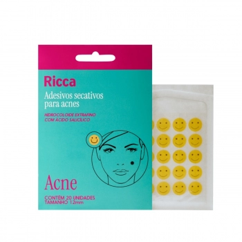 ADESIVOS SECATIVOS P/ ACNES RICCA C/20 12MM SMILE