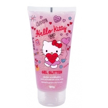 GEL HELLO KITTY 180GR PARA CORPO E CAB C/ GLIT
