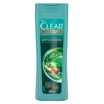 SH ANTICOCEIRA 200ML CLEAR BOTANIQUE JOJOBA E MELALEUCA