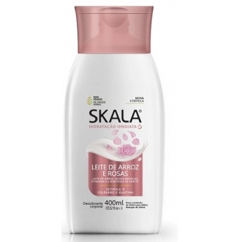 HIDR CORPORAL SKALA 400ML LEITE DE ARROZ E ROSAS