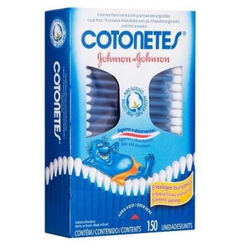 HASTES J&J COTONETES C/150 UNIDADES