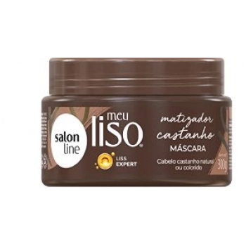 MASC CAP S LINE MEU LISO 300G MATIZADOR EFEITO CASTANHO