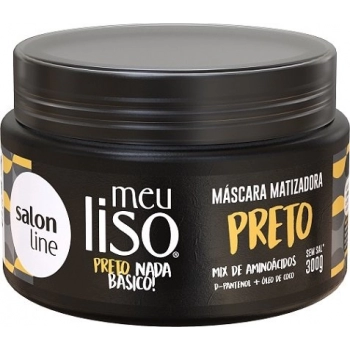 MASC CAP S LINE MEU LISO 300G MATIZADORA PRETO