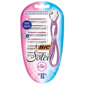 APAR BARBEAR BIC SOLEIL FEM CLIC C/6 CARTUCHOS