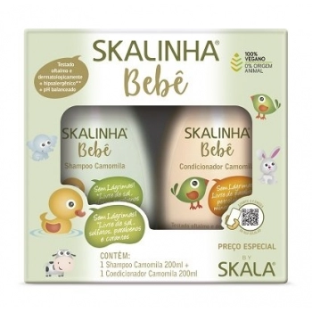 KIT SKALINHA BEBE 200ML SH+COND CAMOMILA
