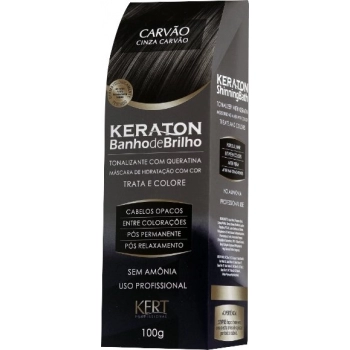TONALIZANTE BANHO BRILHO KERATON 100GR CINZA CARVAO
