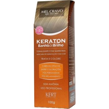TONALIZANTE BANHO BRILHO KERATON 100GR MEL CRAVO LOURO