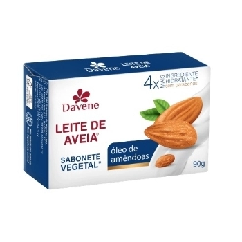 SAB VEGETAL LEITE DE AVEIA DAVENE 90G OLEO DE AMENDOAS