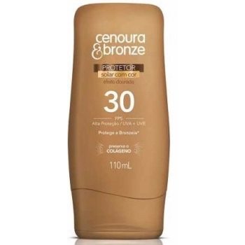 PROT SOLAR CENOURA&BRONZE 110ML EFEITO DOURADO FPS30 C/COR