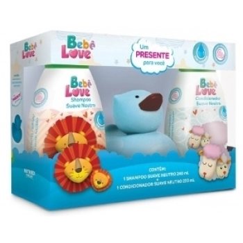 KIT NUTRIEX BEBE LOVE SH 240ML+COND 220ML PATINHO AZUL