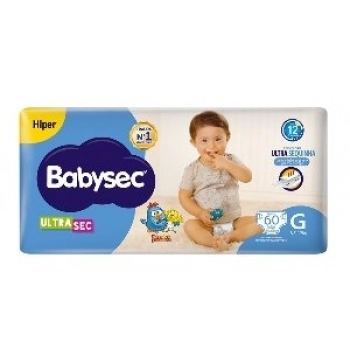 FRALDA BABYSEC ULTRA HIPER TAM G C/60