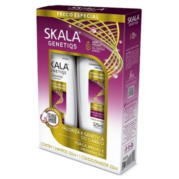 KIT SKALA SH+COND 325ML EXPERT GLICOLICO FORCA E BRILHO 3 EM 1