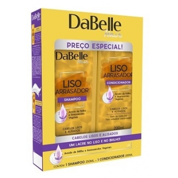 KIT DABELLE SH 250ML+COND 175ML LISO ARRASADOR