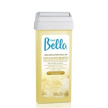 CERA REFIL ROLL ON DEPIL BELLA 100GR CHOCOLATE BRANCO