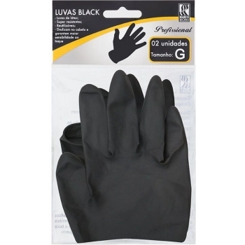LUVA LATEX MARCO BONI C/2 G BLACK -1497