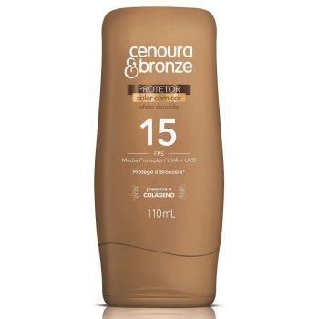 PROT SOLAR CENOURA&BRONZE FPS 15 110ML C/ COR