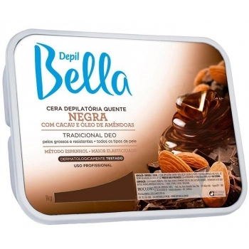 CERA QUENTE DEPIL BELLA 1KG NEGRA