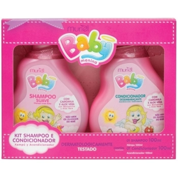 KIT MURIEL BABY SH+COND 100ML ROSA