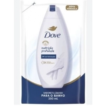 SAB LIQ DOVE REFIL 200ML NUTRICAO PROFUNDA