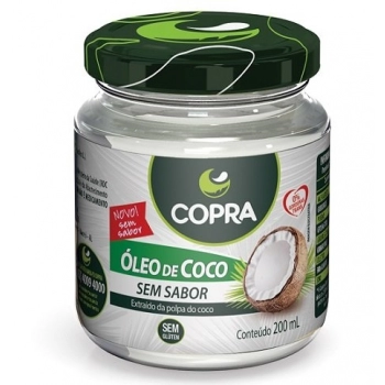 OLEO DE COCO COPRA 200ML SEM SABOR