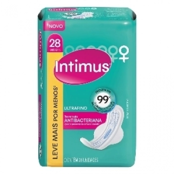 ABS INTIMUS ULTRA FINO C/28 ANTIBACTERINA C/ ABAS