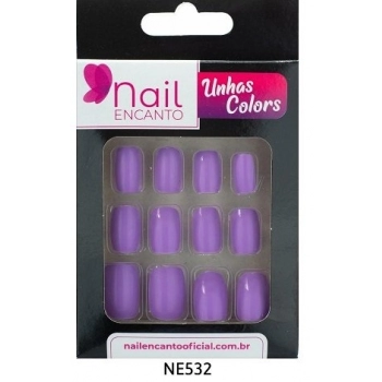 UNHAS FHACES NAIL ENCANTO COLORS CURTA LAVANDA
