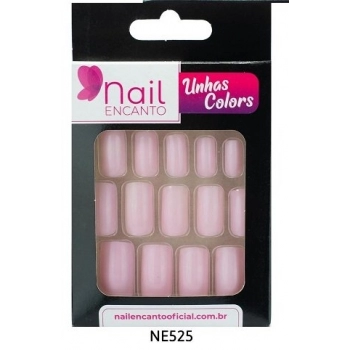 UNHAS FHACES NAIL ENCANTO COLORS LONGA ROSA