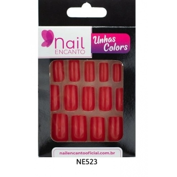UNHAS FHACES NAIL ENCANTO COLORS LONGA VERMELHO